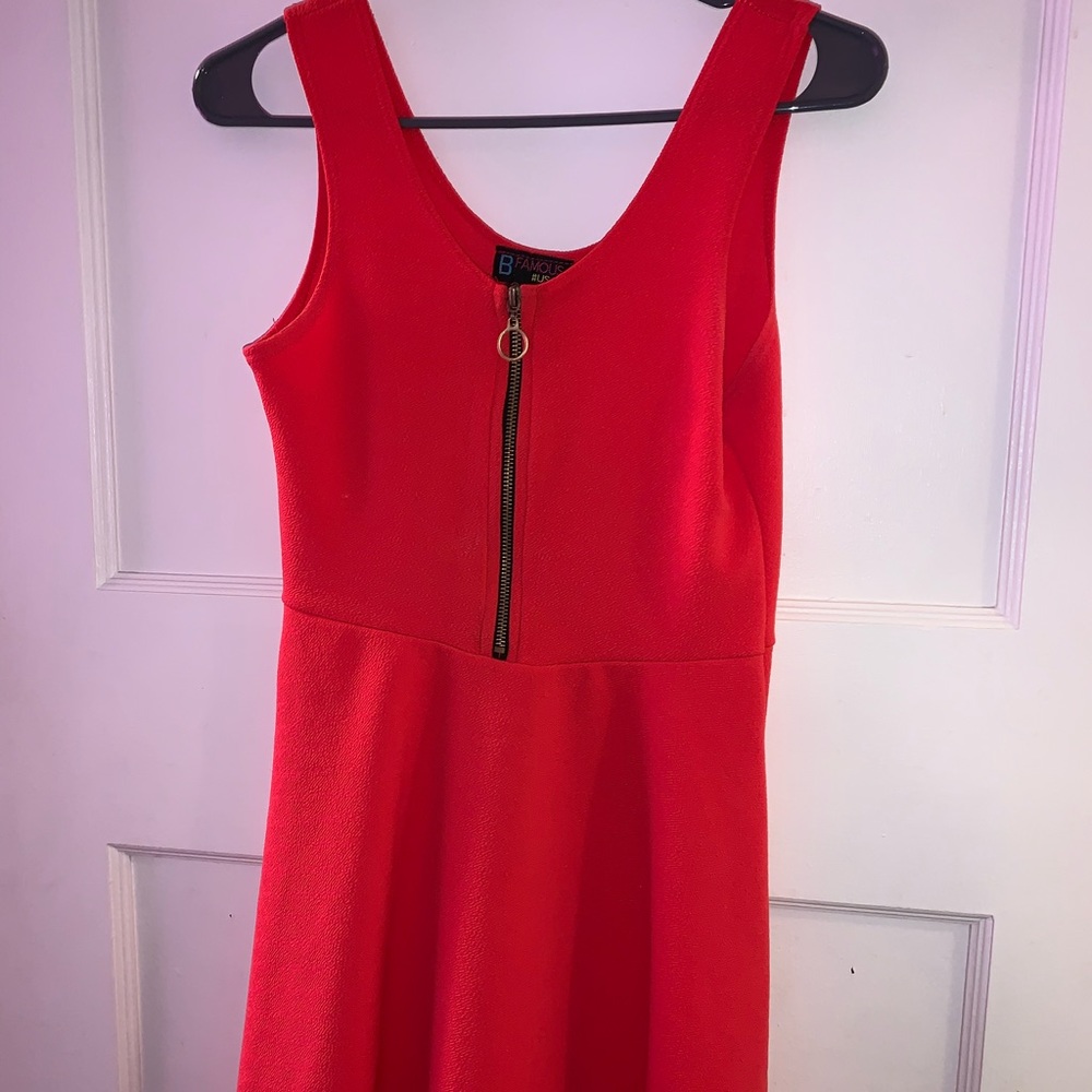 Hot Pink Dress with Half-Zip, Size Medium